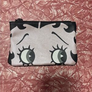 Betty Boop Black Zipper Pouch